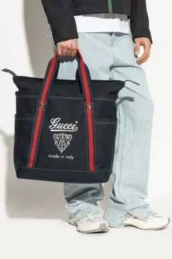 Gucci NAVY BLUE shopper type bag