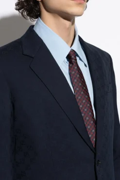 Gucci NAVY BLUE Silk tie