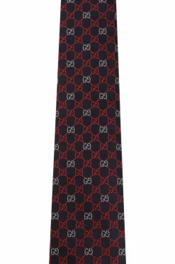Gucci NAVY BLUE Silk tie