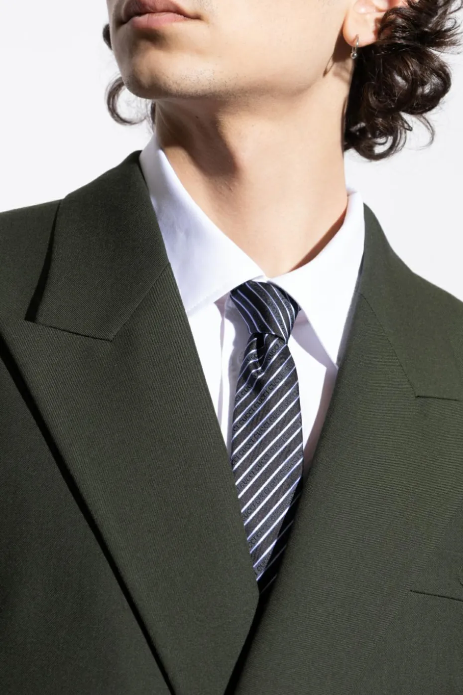 Gucci NAVY BLUE Silk tie