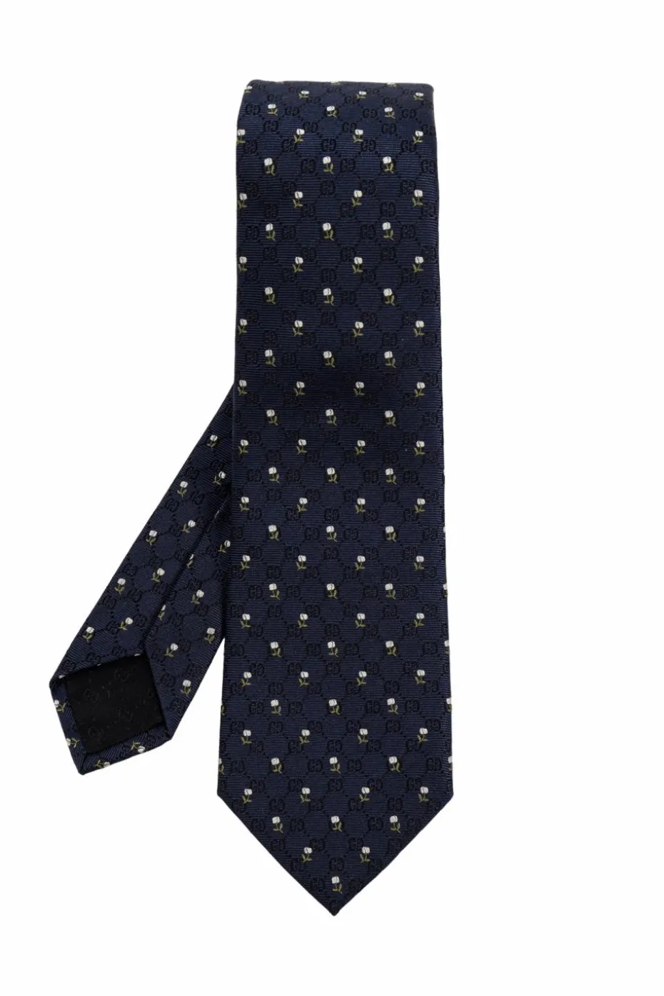 Gucci NAVY BLUE Silk tie