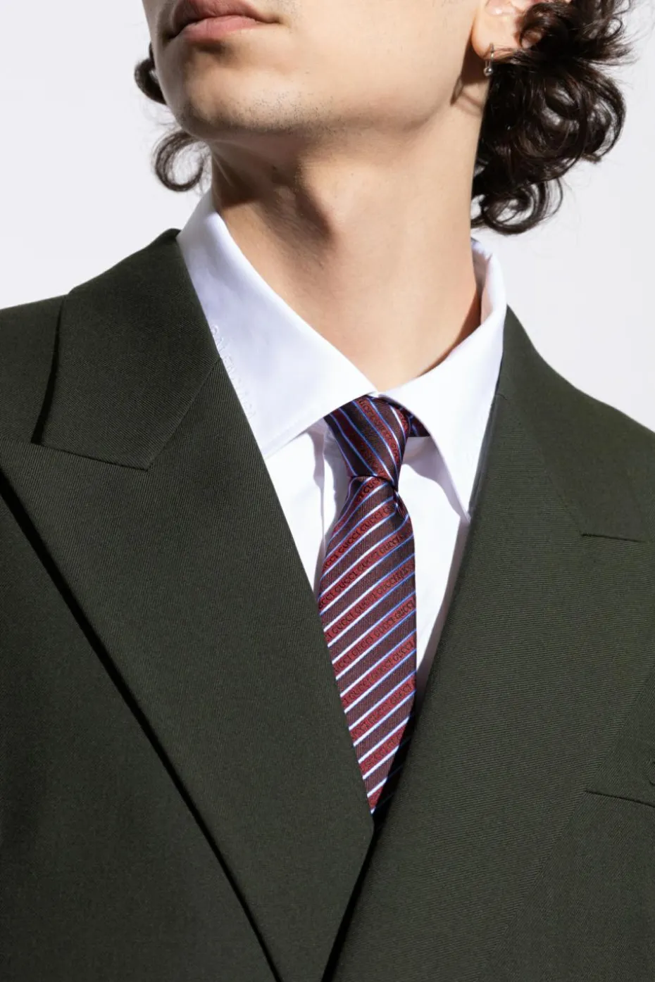 Gucci NAVY BLUE Silk tie