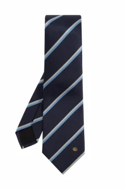 Gucci NAVY BLUE Silk tie