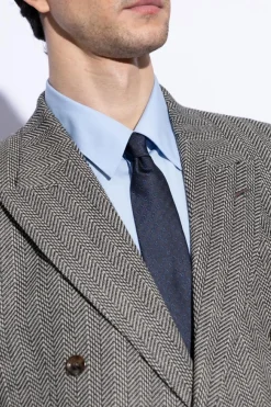 Gucci NAVY BLUE Silk tie