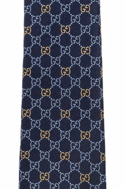 Gucci NAVY BLUE Silk tie