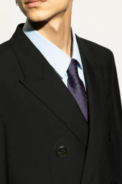 Gucci NAVY BLUE Silk tie
