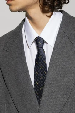 Gucci NAVY BLUE Silk tie