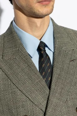 Gucci NAVY BLUE Silk tie