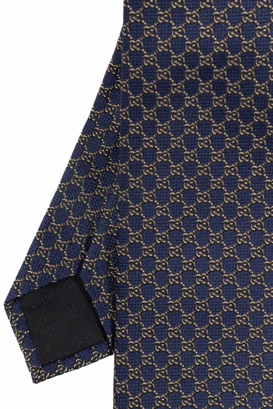 Gucci NAVY BLUE Silk tie with monogram