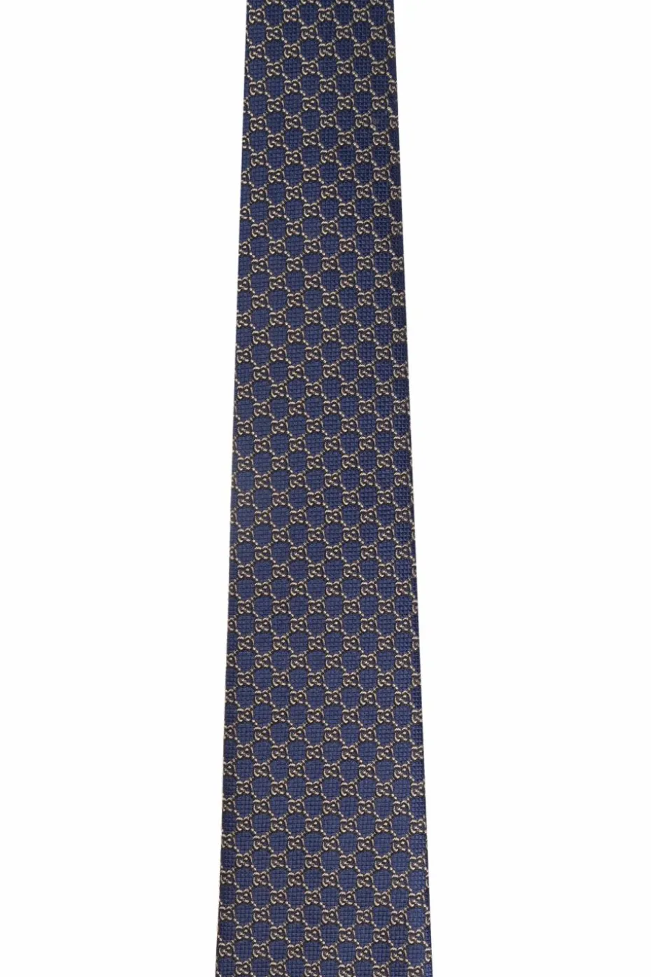Gucci NAVY BLUE Silk tie with monogram