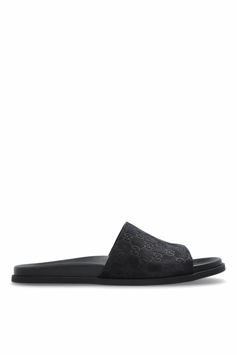Gucci NAVY BLUE Suede slides