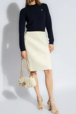 Gucci NAVY BLUE Sweater with logo
