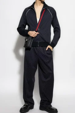 Gucci NAVY BLUE Sweatshirt with GG pattern