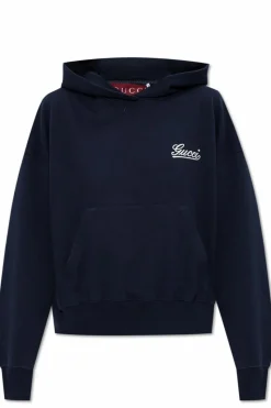 Gucci NAVY BLUE Sweatshirt with logo