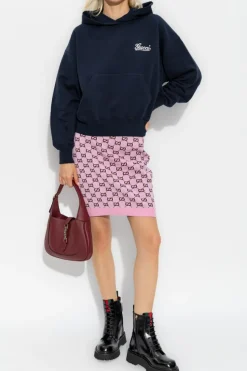 Gucci NAVY BLUE Sweatshirt with logo