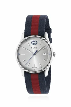 Gucci NAVY BLUE Watch with Web strap