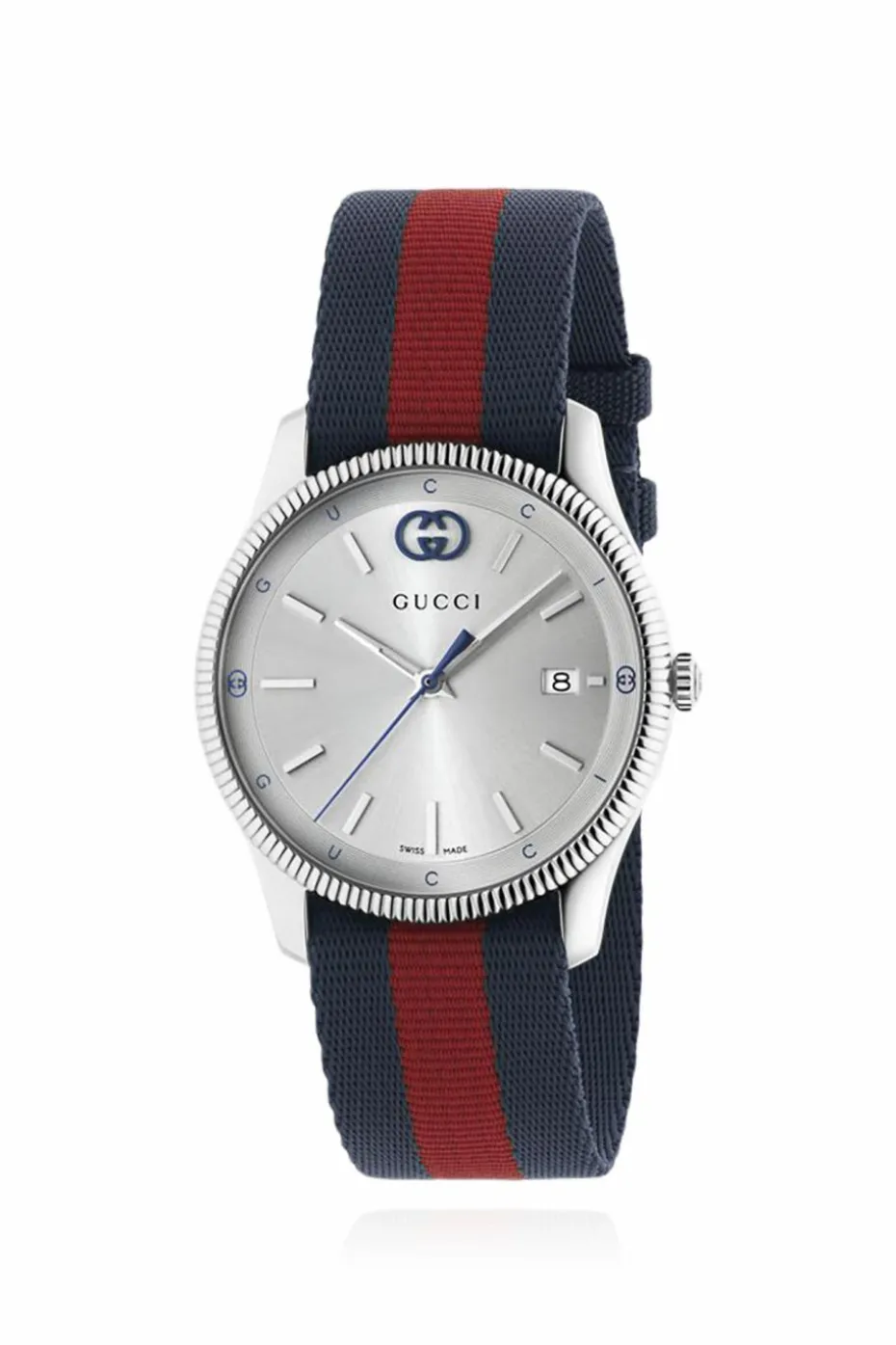 Gucci NAVY BLUE Watch with Web strap
