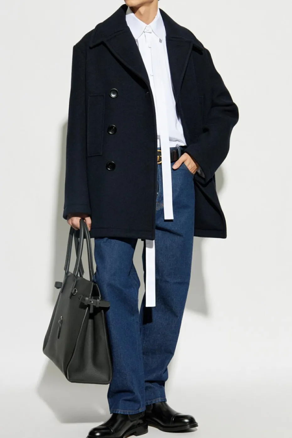 Gucci NAVY BLUE Wool coat
