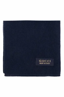 Gucci NAVY BLUE Wool scarf