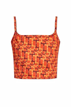 Gucci ORANGE Short strap top