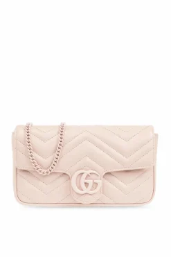 Gucci PINK ‘GG Marmont Mini’ shoulder bag