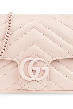 Gucci PINK ‘GG Marmont Mini’ shoulder bag