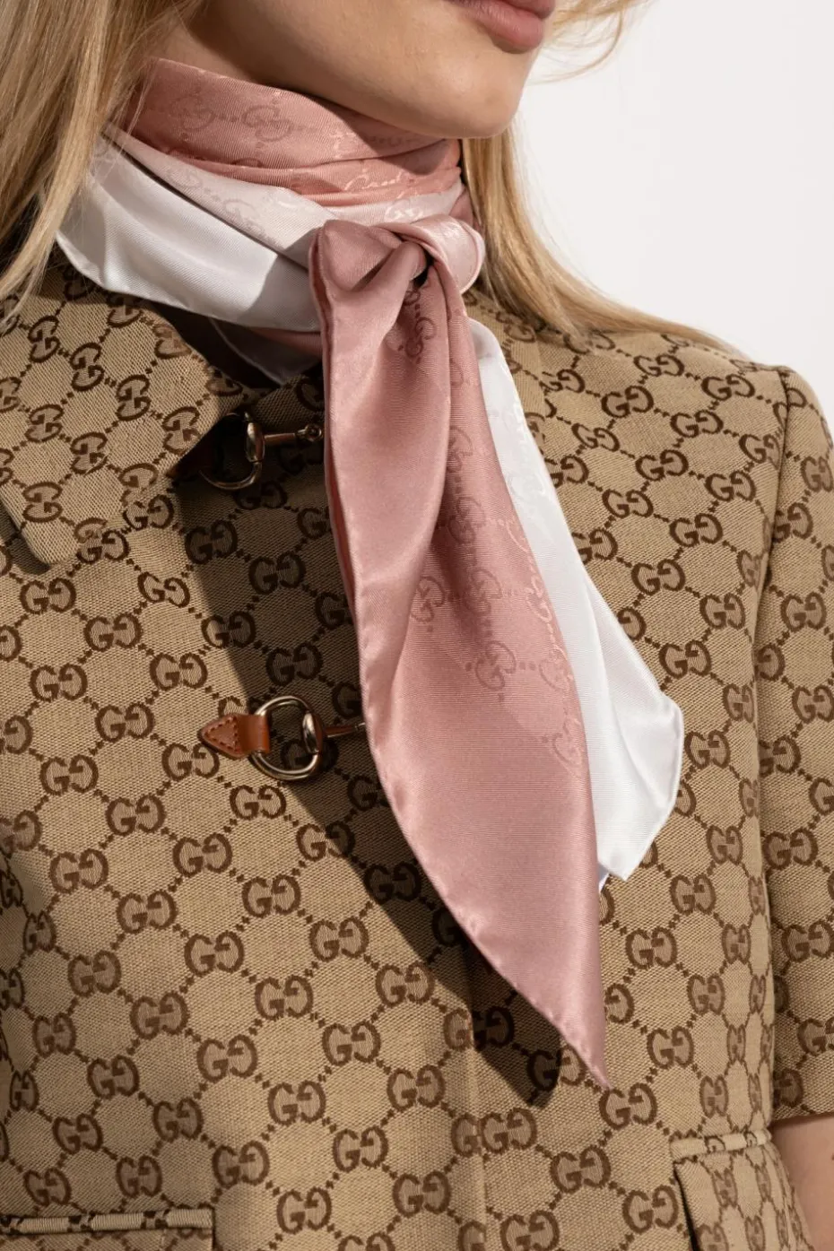 Gucci PINK Silk scarf