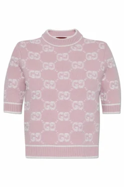 Gucci PINK Sweater with logo