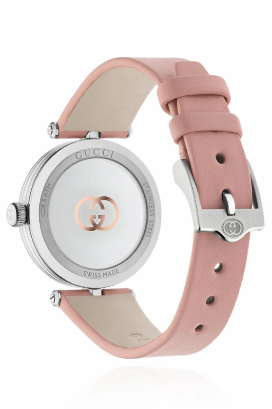 Gucci PINK Watch on a leather strap