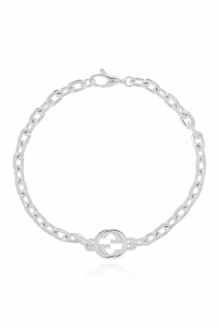 Gucci SILVER Bracelet with `GG` logo