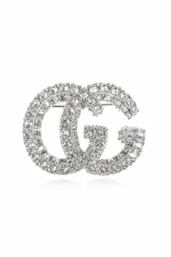 Gucci SILVER Brooch in the shape of a logo
