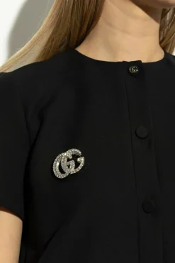 Gucci SILVER Brooch in the shape of a logo