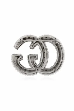 Gucci SILVER Brooch in the shape of a logo