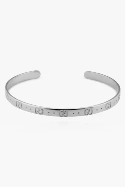 Gucci SILVER Gold bracelet with logo