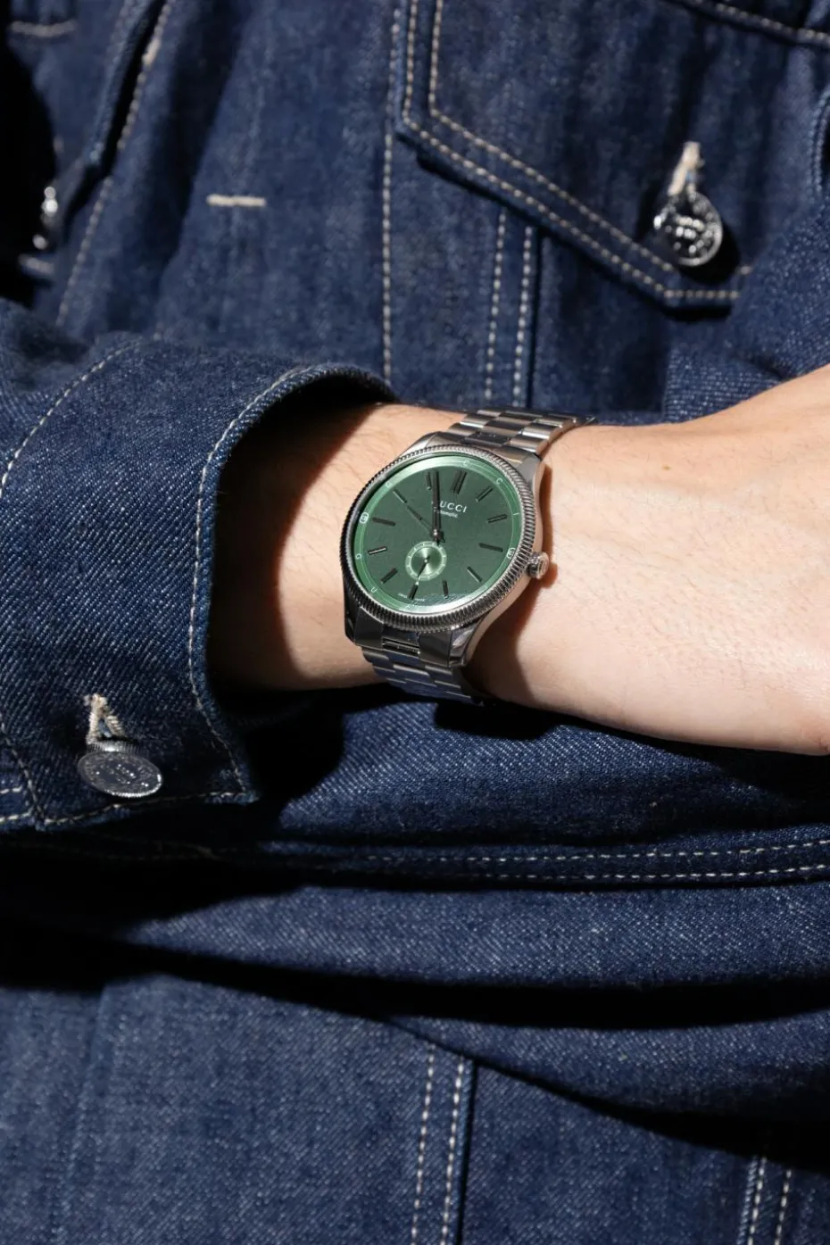 Gucci SILVER "G-Timeless" watch