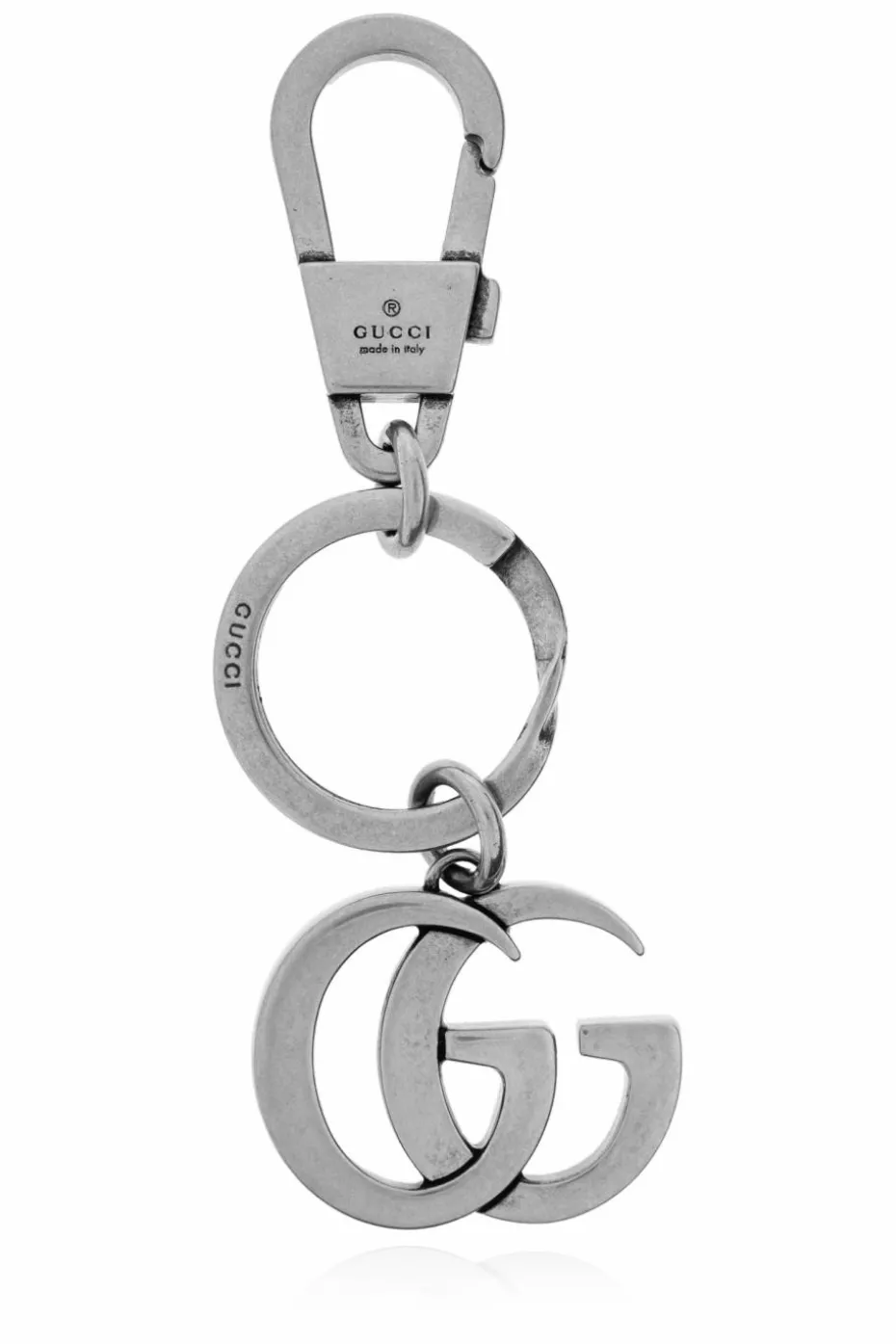Gucci SILVER Keychain with logo