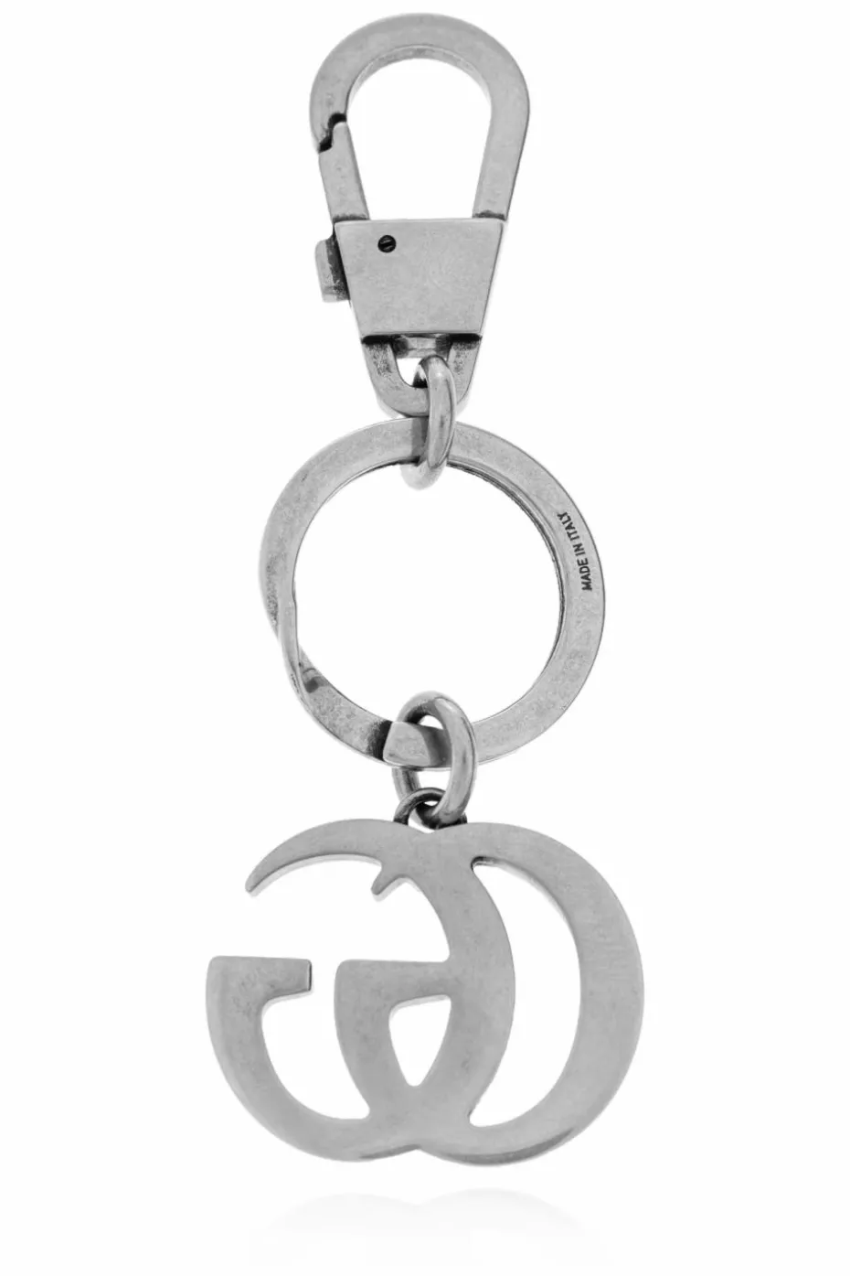 Gucci SILVER Keychain with logo