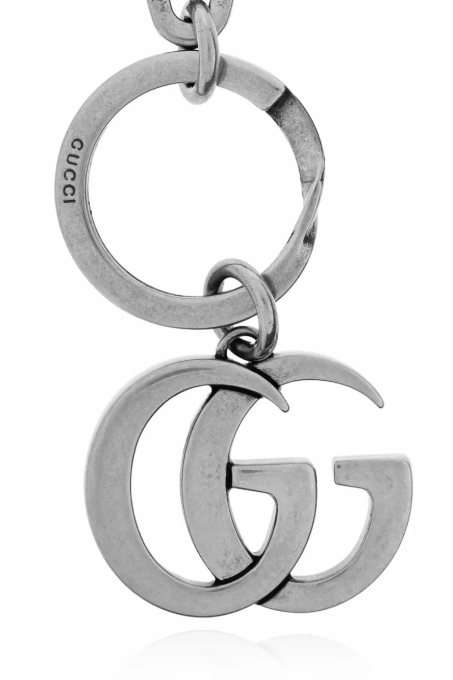 Gucci SILVER Keychain with logo