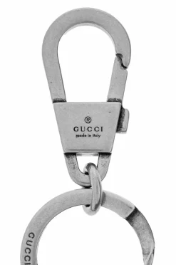 Gucci SILVER Keychain with logo