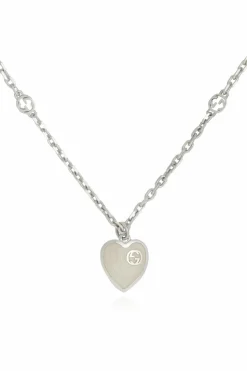 Gucci SILVER Necklace with logo