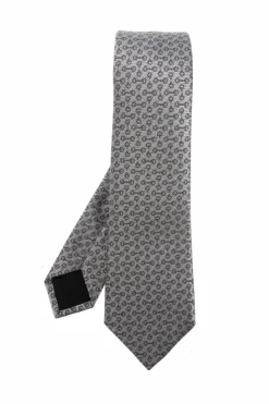 Gucci SILVER Silk tie