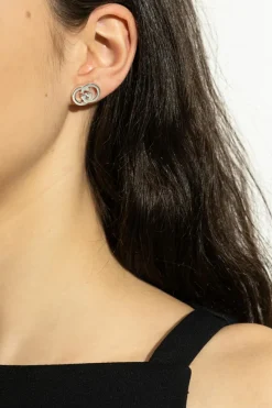 Gucci SILVER Silver earrings in 'logo' shape