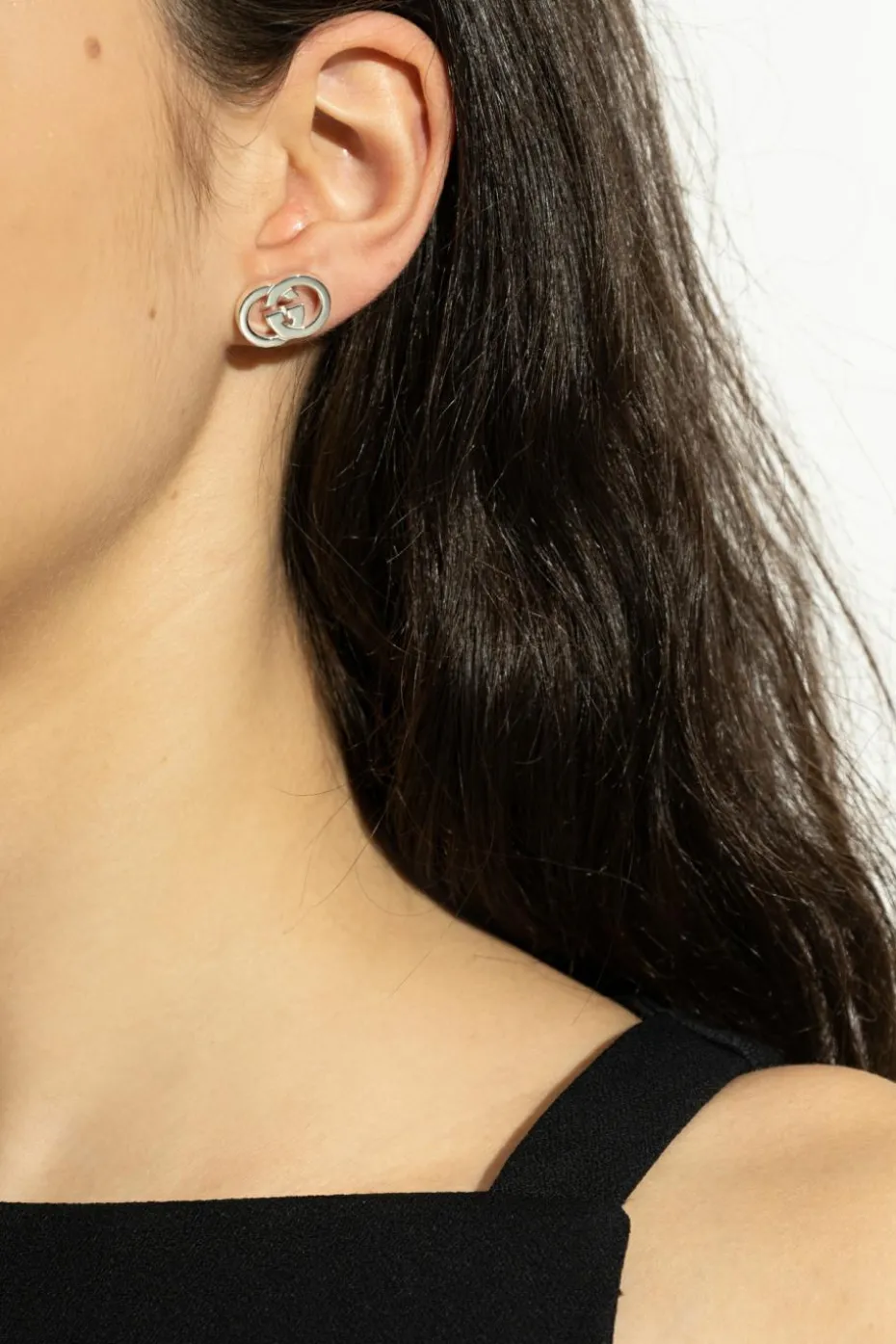 Gucci SILVER Silver earrings in 'logo' shape