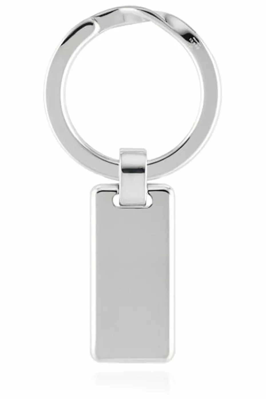 Gucci SILVER Silver keychain with logo