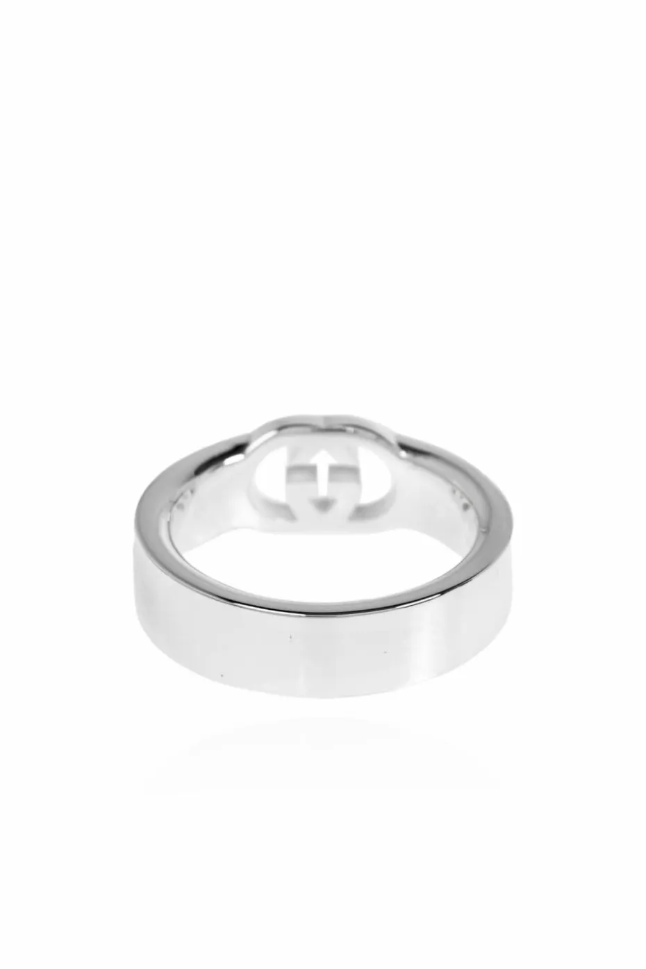 Gucci SILVER Silver ring with logo