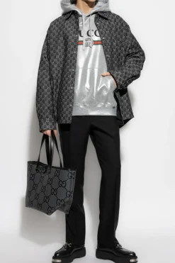 Gucci SILVER Sweatshirt with Lurex thread