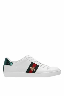 Gucci WHITE 'Ace' leather sneakers