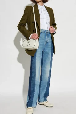 Gucci WHITE Cotton shirt with stand-up collar
