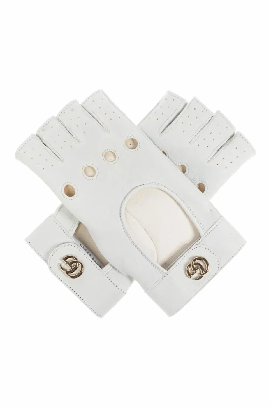 Gucci WHITE Leather gloves