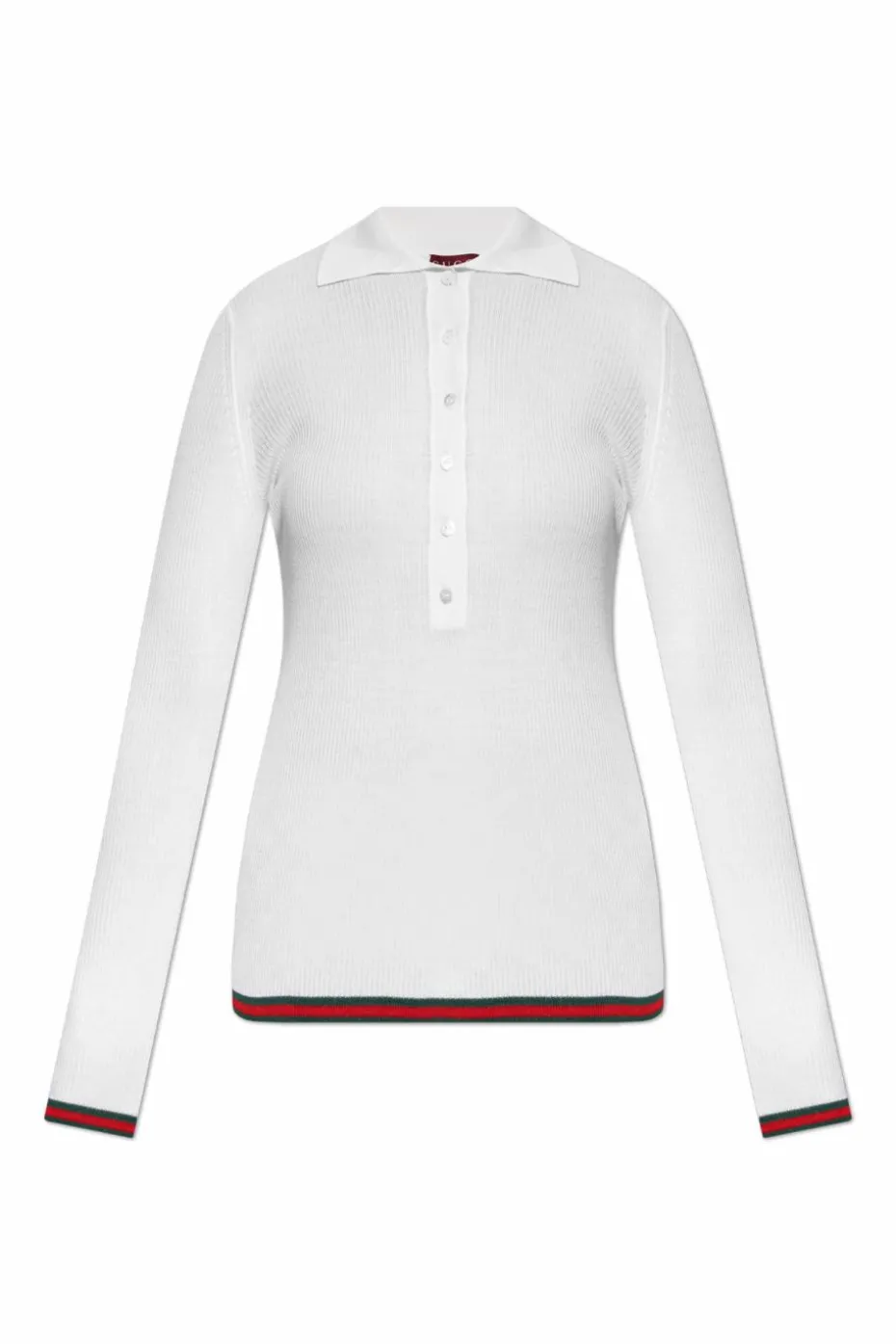 Gucci WHITE Long-sleeve Polo